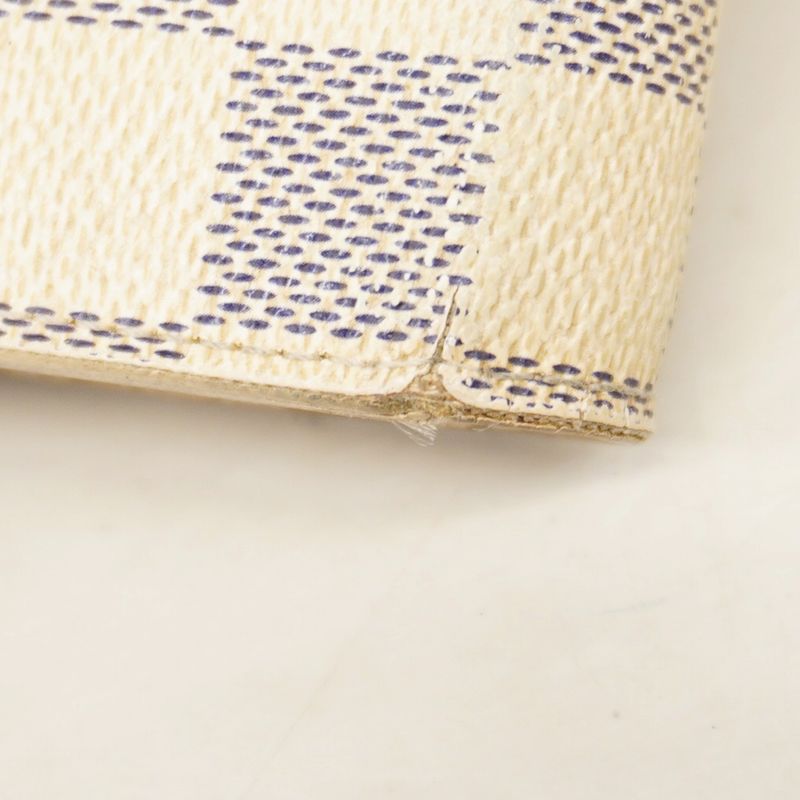 Louis Vuitton Damier Azure Portefeuille Sarah N61735 White Women's