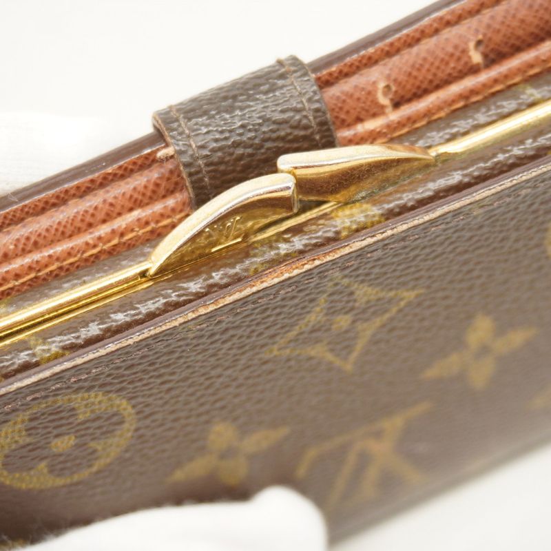 Louis Vuitton Wallet Monogram Porte Monnaie Viennois M61663 Brown Ladies