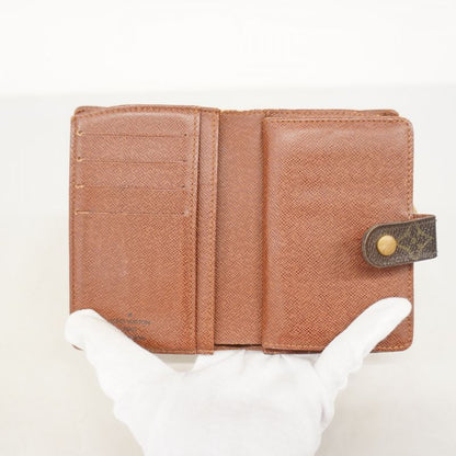 Louis Vuitton Wallet Monogram Porte Monnaie Viennois M61663 Brown Ladies