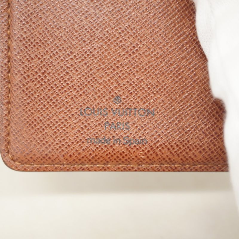 Louis Vuitton Wallet Monogram Porte Monnaie Viennois M61663 Brown Ladies
