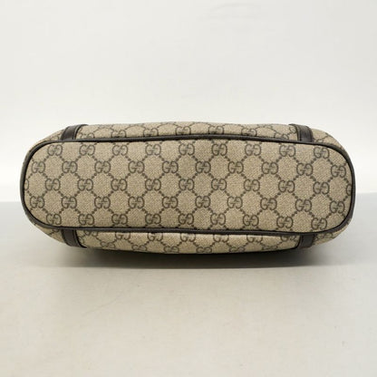 Gucci Tote Bag GG Supreme 388929 PVC Brown Chien Pan Gold Hardware 2way Bag