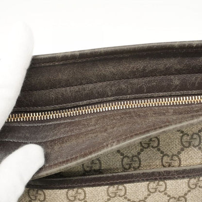 Gucci Tote Bag GG Supreme 388929 PVC Brown Chien Pan Gold Hardware 2way Bag