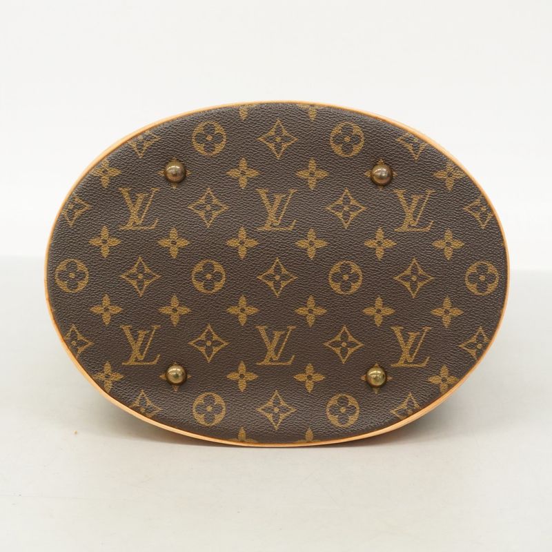 Louis Vuitton Tote Bag Monogram Bucket GM M42236 Brown Ladies
