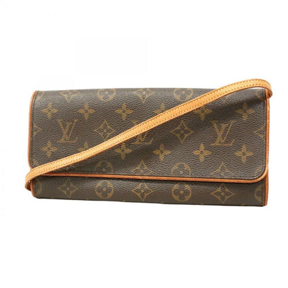 Louis Vuitton Shoulder Bag Monogram Pochette Twin GM M51852 Brown Ladies