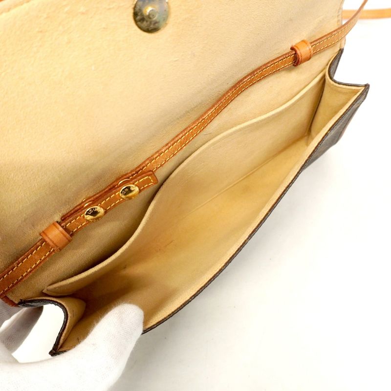 Louis Vuitton Shoulder Bag Monogram Pochette Twin GM M51852 Brown Ladies