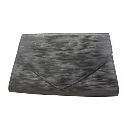 Louis Vuitton Epi Noir Black Clutch Bag Men Women Unisex