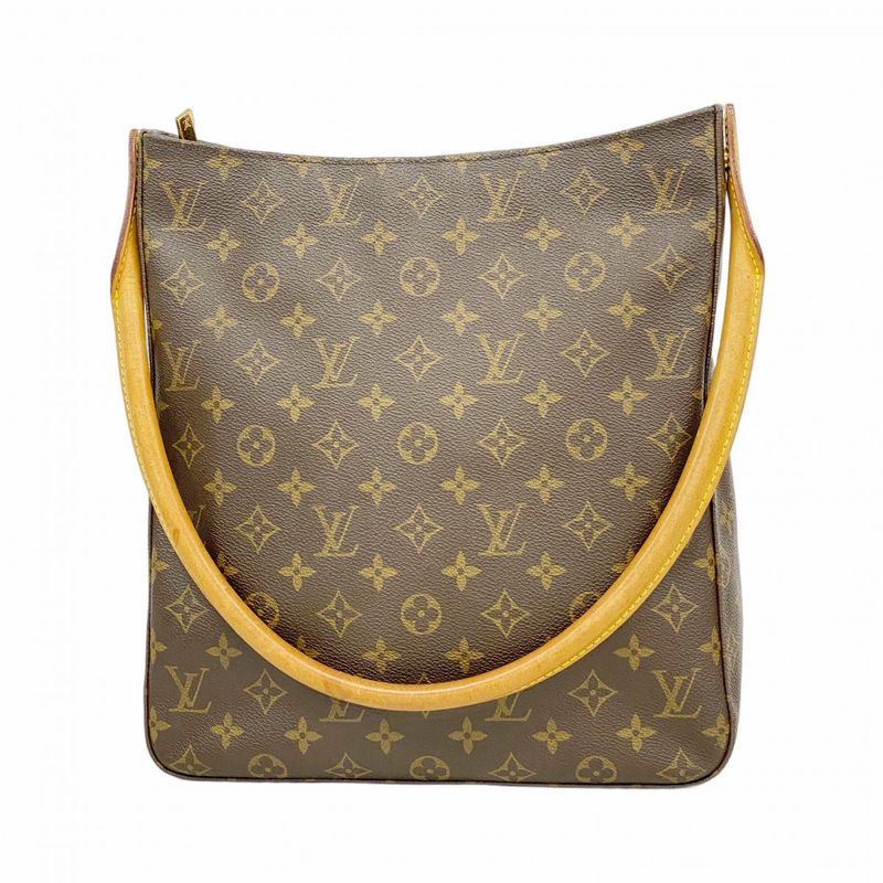 Louis Vuitton Shoulder Bag Monogram Looping GM M51145 Brown Ladies