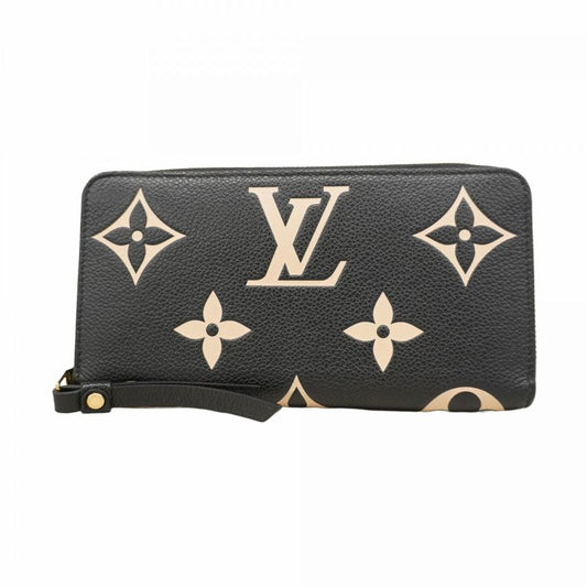 Louis Vuitton Long Wallet Monogram/empreinte Bicolor Zippy Wallet M80481 Black