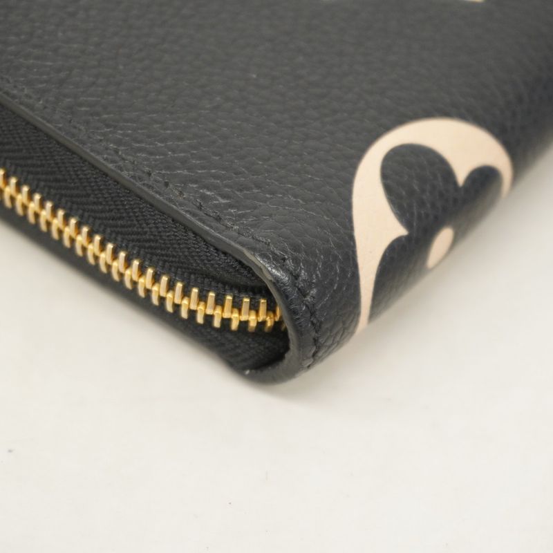 Louis Vuitton Long Wallet Monogram/empreinte Bicolor Zippy Wallet M80481 Black