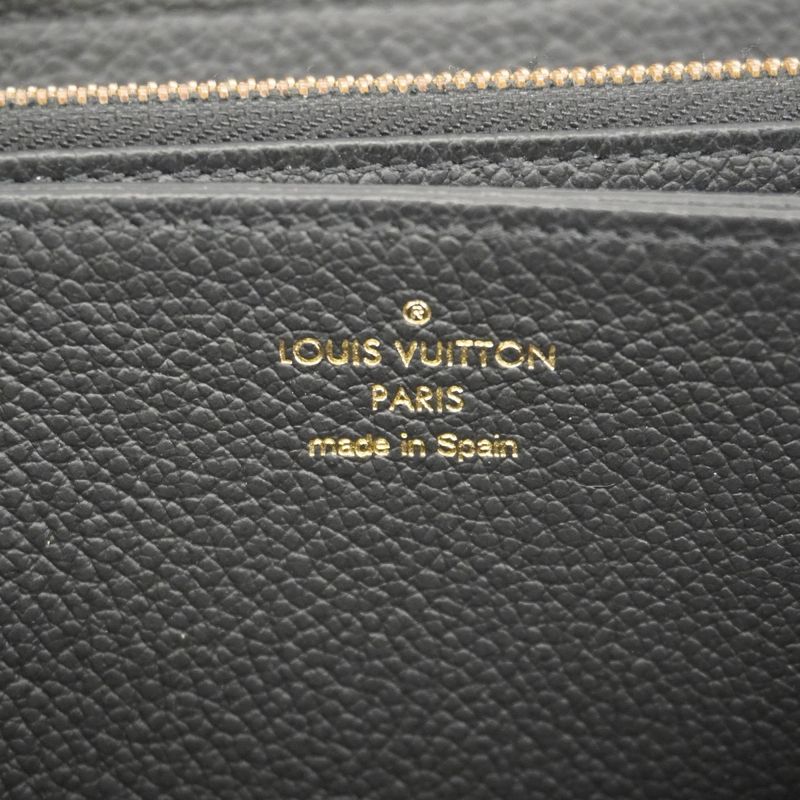 Louis Vuitton Long Wallet Monogram/empreinte Bicolor Zippy Wallet M80481 Black
