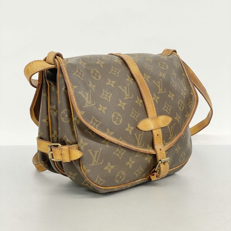 Louis Vuitton Shoulder Bag Monogram Saumur 30 M42256 Brown Ladies
