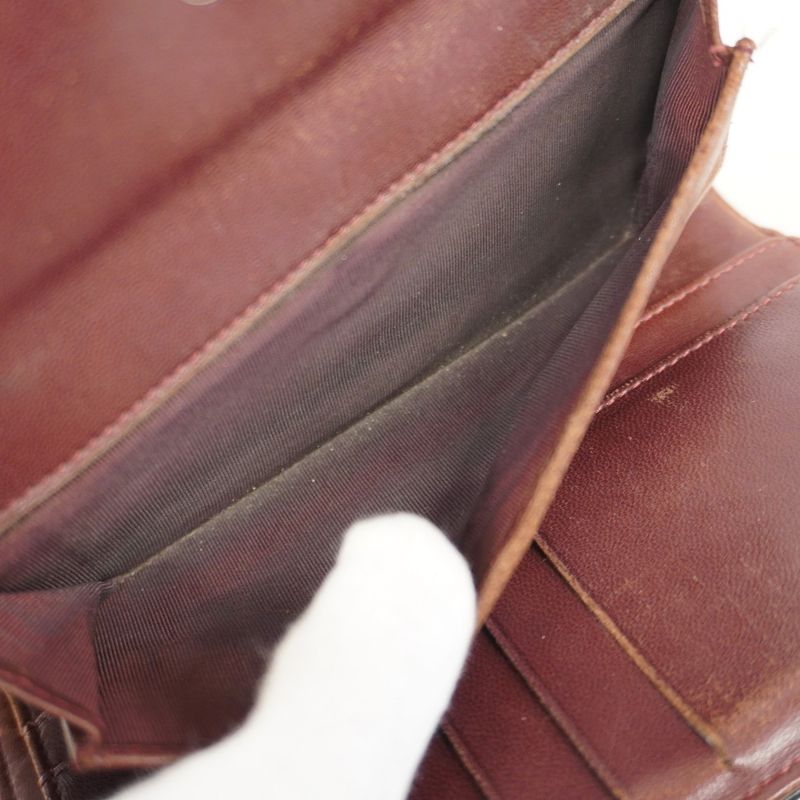 Chanel Trifold Long Wallet Matelasse Lambskin Black Silver Hardware Women