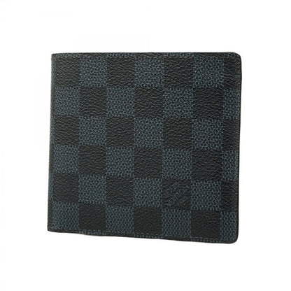 Louis Vuitton Wallet Damier Cobalt Portefeuille Marco N63213 Navy Black Men's