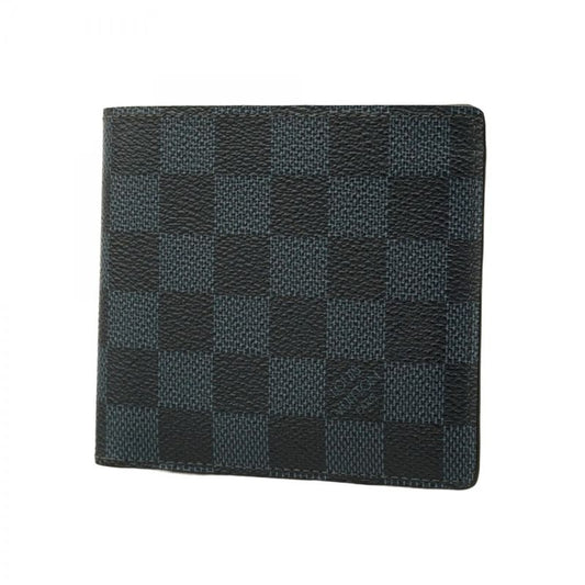 Louis Vuitton Wallet Damier Cobalt Portefeuille Marco N63213 Navy Black Men's