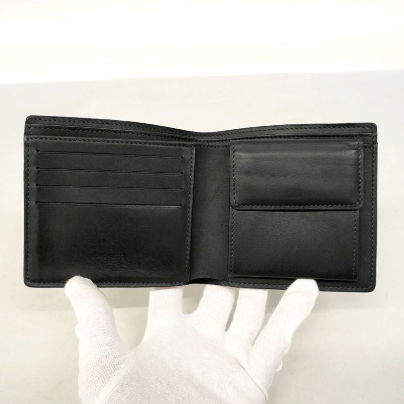 Louis Vuitton Wallet Damier Cobalt Portefeuille Marco N63213 Navy Black Men's