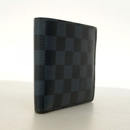 Louis Vuitton Wallet Damier Cobalt Portefeuille Marco N63213 Navy Black Men's