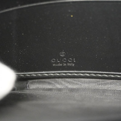 Guccissima 409342 Leather Black Gold Hardware Women Long Wallet