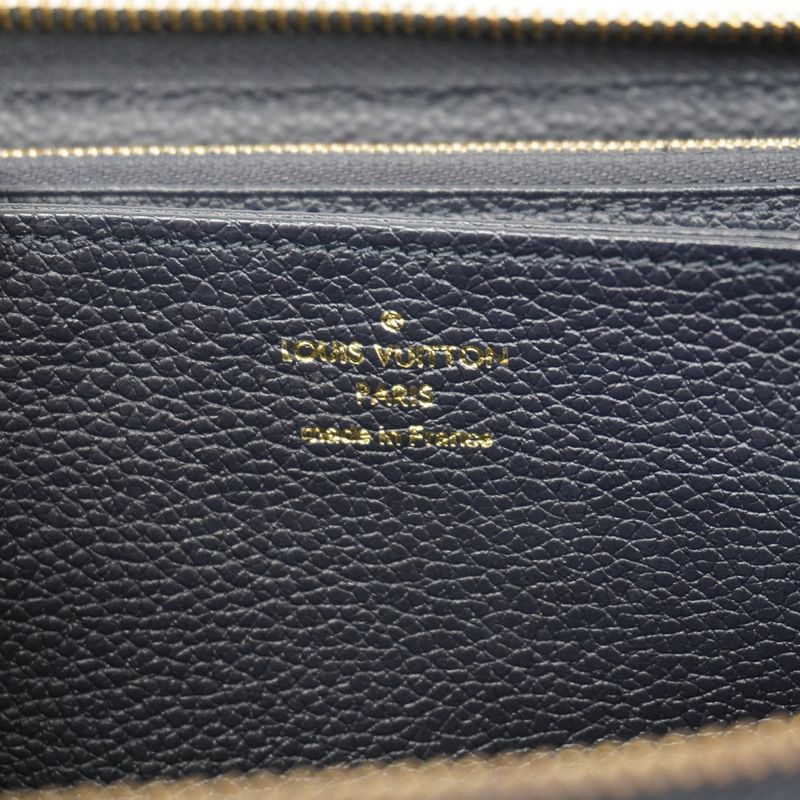 Louis Vuitton Long Wallet Monogram/empreinte Zippy Wallet M62121 Marine