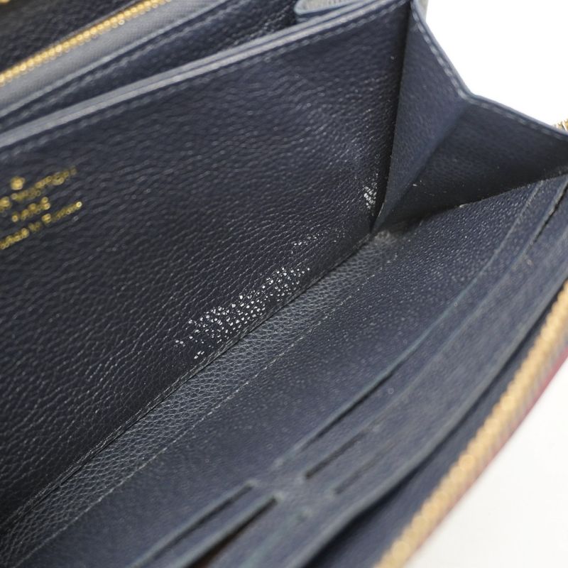 Louis Vuitton Long Wallet Monogram/empreinte Zippy Wallet M62121 Marine