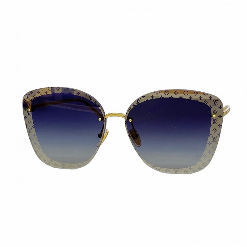 Louis Vuitton Sunglasses Monogram Sunglasses LV Halo Square Z1930u Blue Men