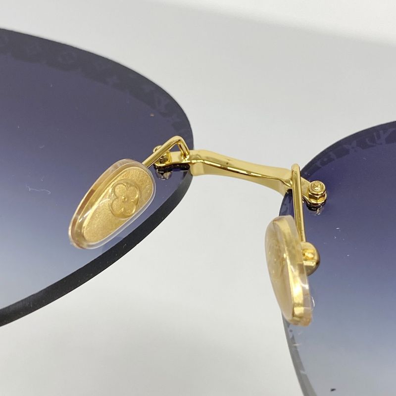 Louis Vuitton Sunglasses Monogram Sunglasses LV Halo Square Z1930u Blue Men