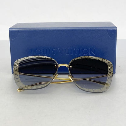 Louis Vuitton Sunglasses Monogram Sunglasses LV Halo Square Z1930u Blue Men