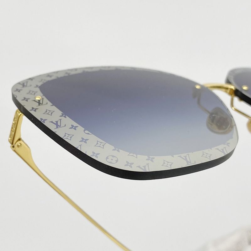 Louis Vuitton Sunglasses Monogram Sunglasses LV Halo Square Z1930u Blue Men