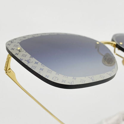 Louis Vuitton Sunglasses Monogram Sunglasses LV Halo Square Z1930u Blue Men