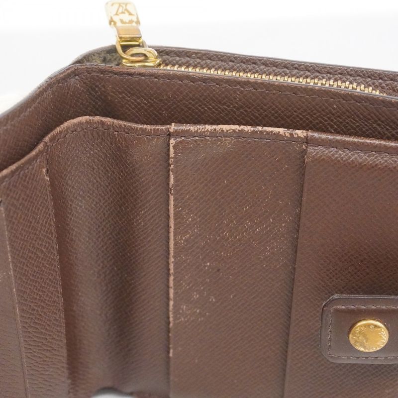 Louis Vuitton Wallet Damier Compact Zip N61668 Ebene Womens