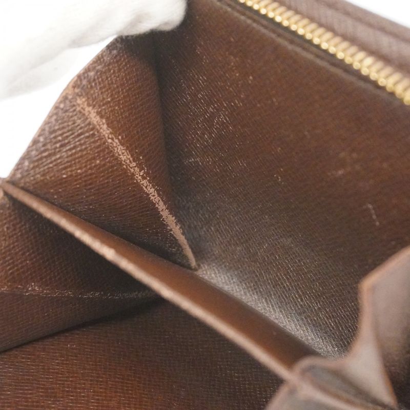 Louis Vuitton Wallet Damier Compact Zip N61668 Ebene Womens