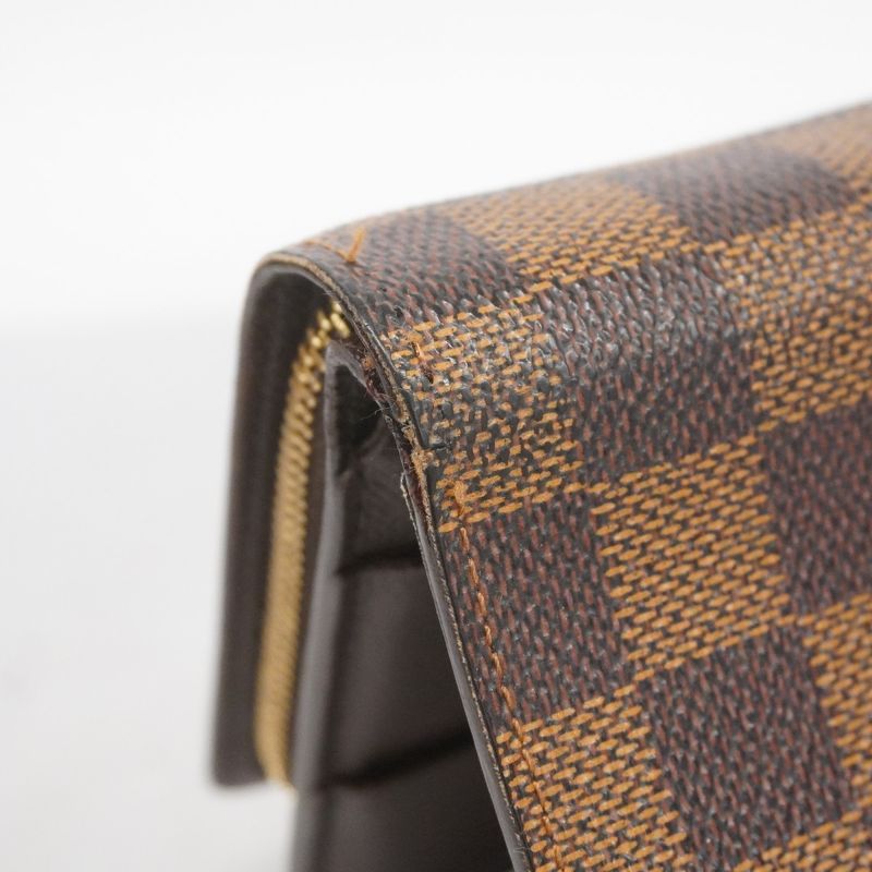 Louis Vuitton Wallet Damier Compact Zip N61668 Ebene Womens