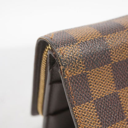 Louis Vuitton Wallet Damier Compact Zip N61668 Ebene Womens