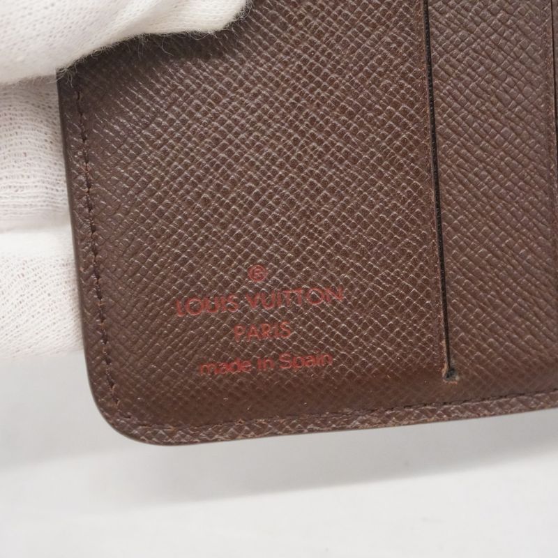 Louis Vuitton Wallet Damier Compact Zip N61668 Ebene Womens