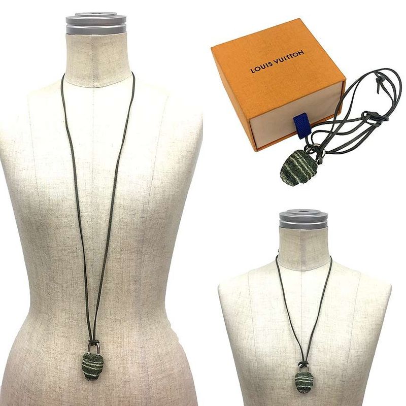 Sale Louis Vuitton Collier Sand Rock Stone Necklace Natural Stone Mp1968
