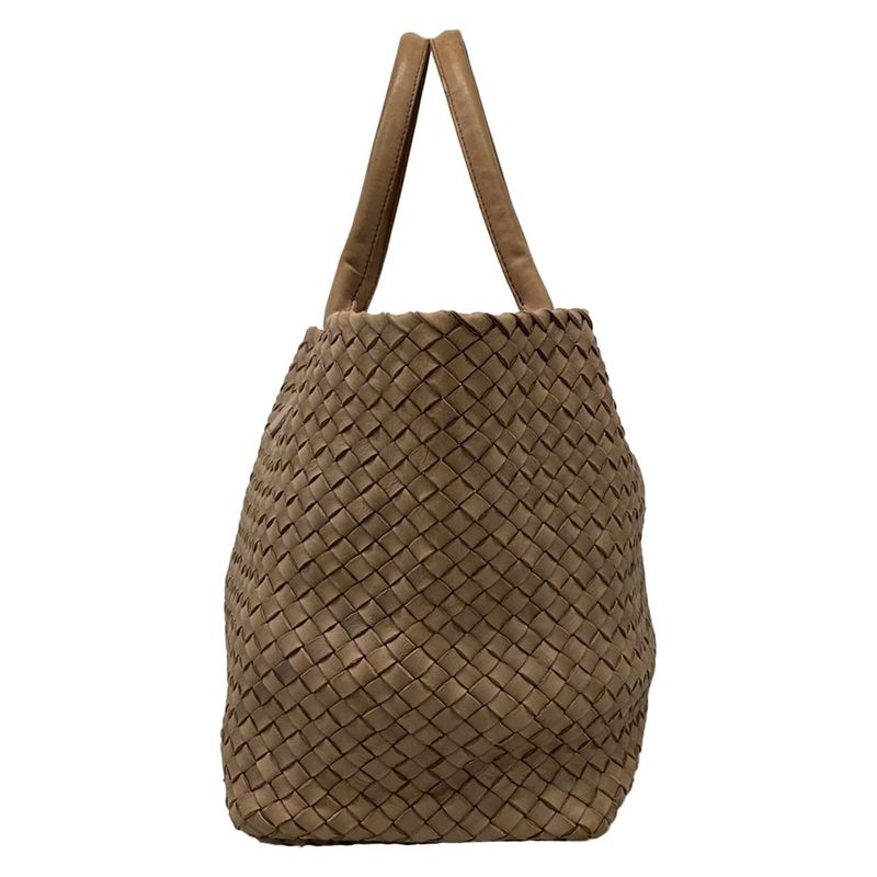 Bottega Veneta Tote Bag Cabas MM 115664 Brown Limited Edition Of 500 Leather