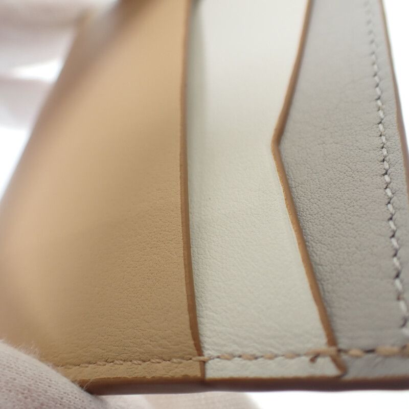 Loewe Puzzle Plain C510q77x06 Card Case Periodicals Business Card Holder Calf