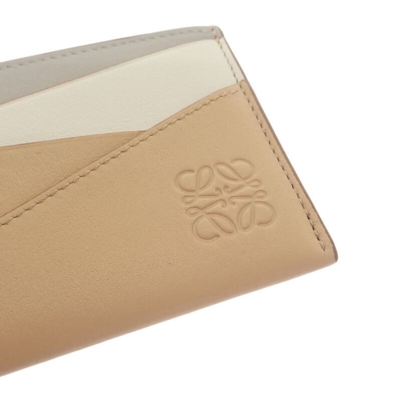 Loewe Puzzle Plain C510q77x06 Card Case Periodicals Business Card Holder Calf