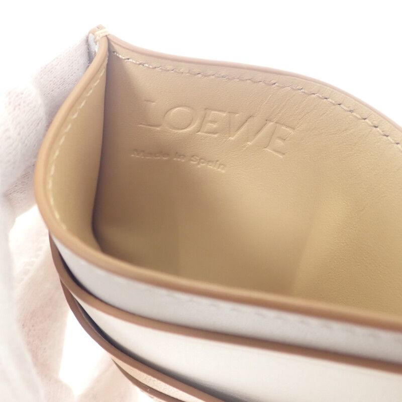 Loewe Puzzle Plain C510q77x06 Card Case Periodicals Business Card Holder Calf