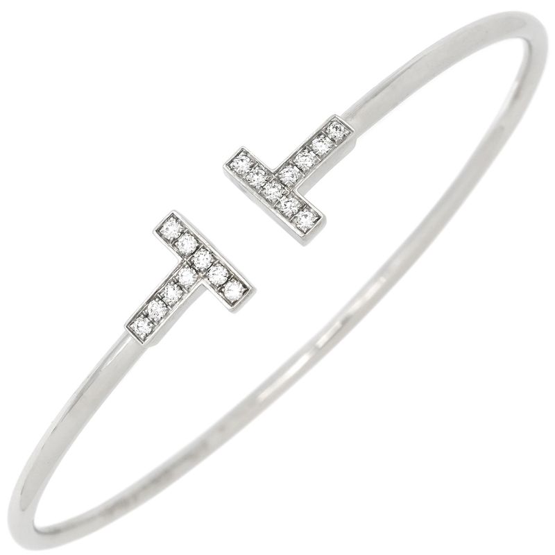 Tiffany & Co Tiffany & Co Bracelet T-Wire 18k White Gold Diamond White Gold X