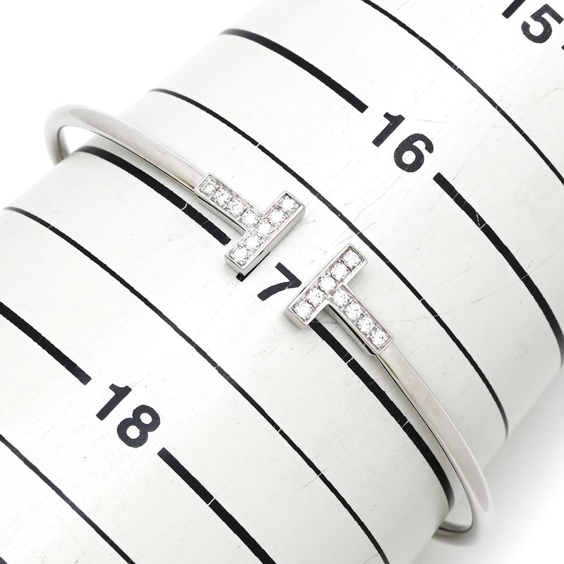 Tiffany & Co Tiffany & Co Bracelet T-Wire 18k White Gold Diamond White Gold X