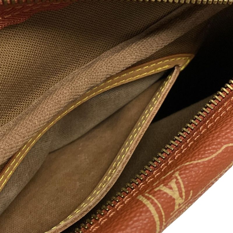 Louis Vuitton Shoulder Bag Louis Vuitton Cup Le Touquet M80027 Avogany Leather