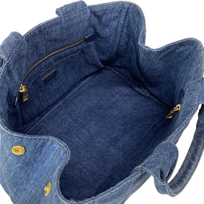 Prada Tote Bag Canapa B1877b Navy
