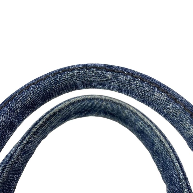 Prada Tote Bag Canapa B1877b Navy