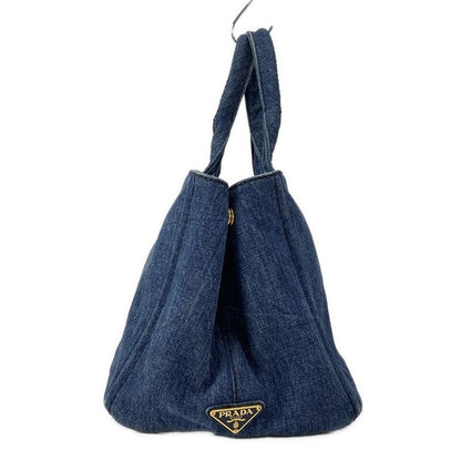Prada Tote Bag Canapa B1877b Navy