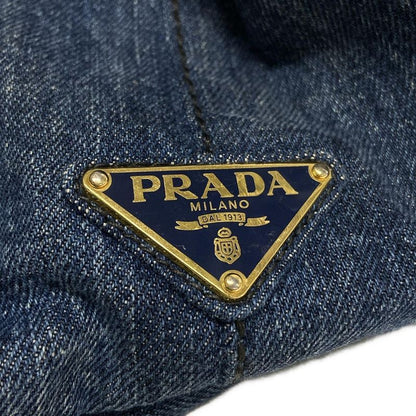 Prada Tote Bag Canapa B1877b Navy