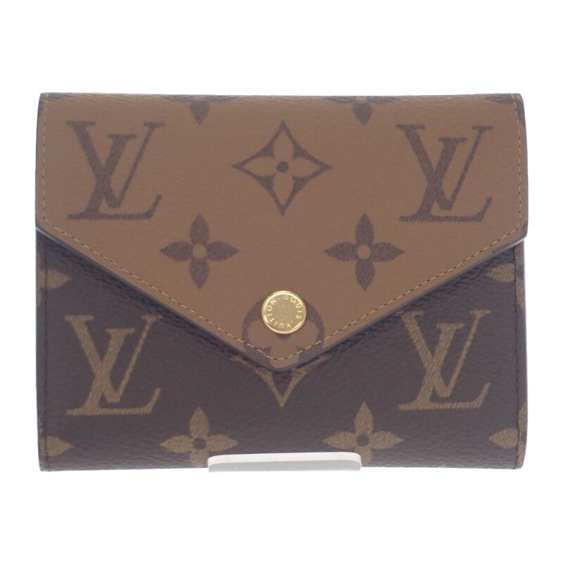 Louis Vuitton Portefeuille Victorine M81557 Trifold Wallet Monogram Reverse