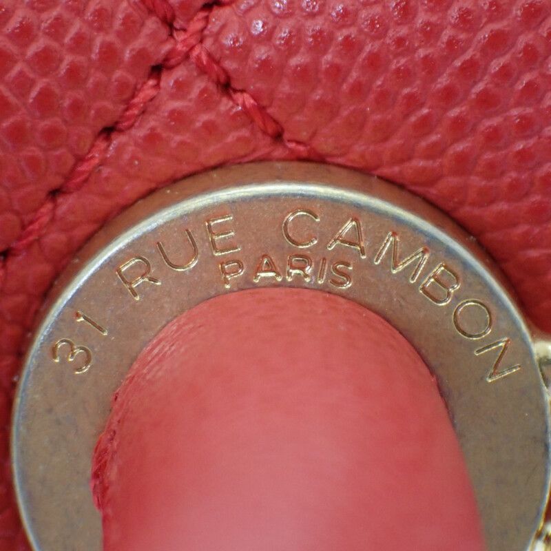 Chanel Coco Handle XS A92990 Shoulder Bag Handbag Caviar Skin Red Gold Hardware