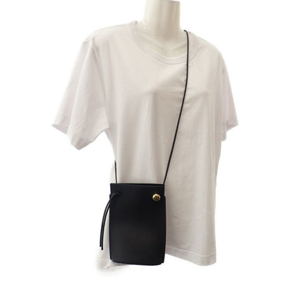 Loewe Pebble Dice Pocket Cpbpr12x01 Shoulder Bag Classic Calf Black Gold