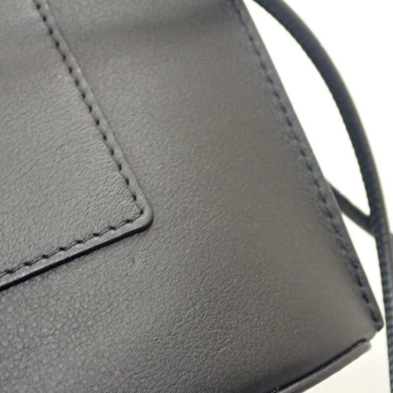 Loewe Pebble Dice Pocket Cpbpr12x01 Shoulder Bag Classic Calf Black Gold