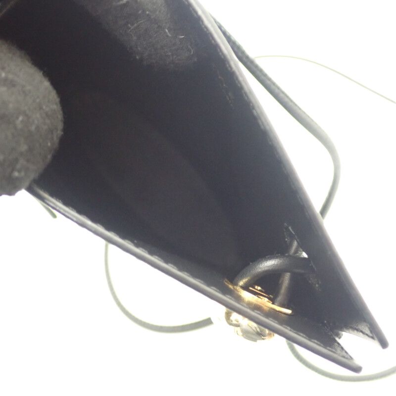 Loewe Pebble Dice Pocket Cpbpr12x01 Shoulder Bag Classic Calf Black Gold